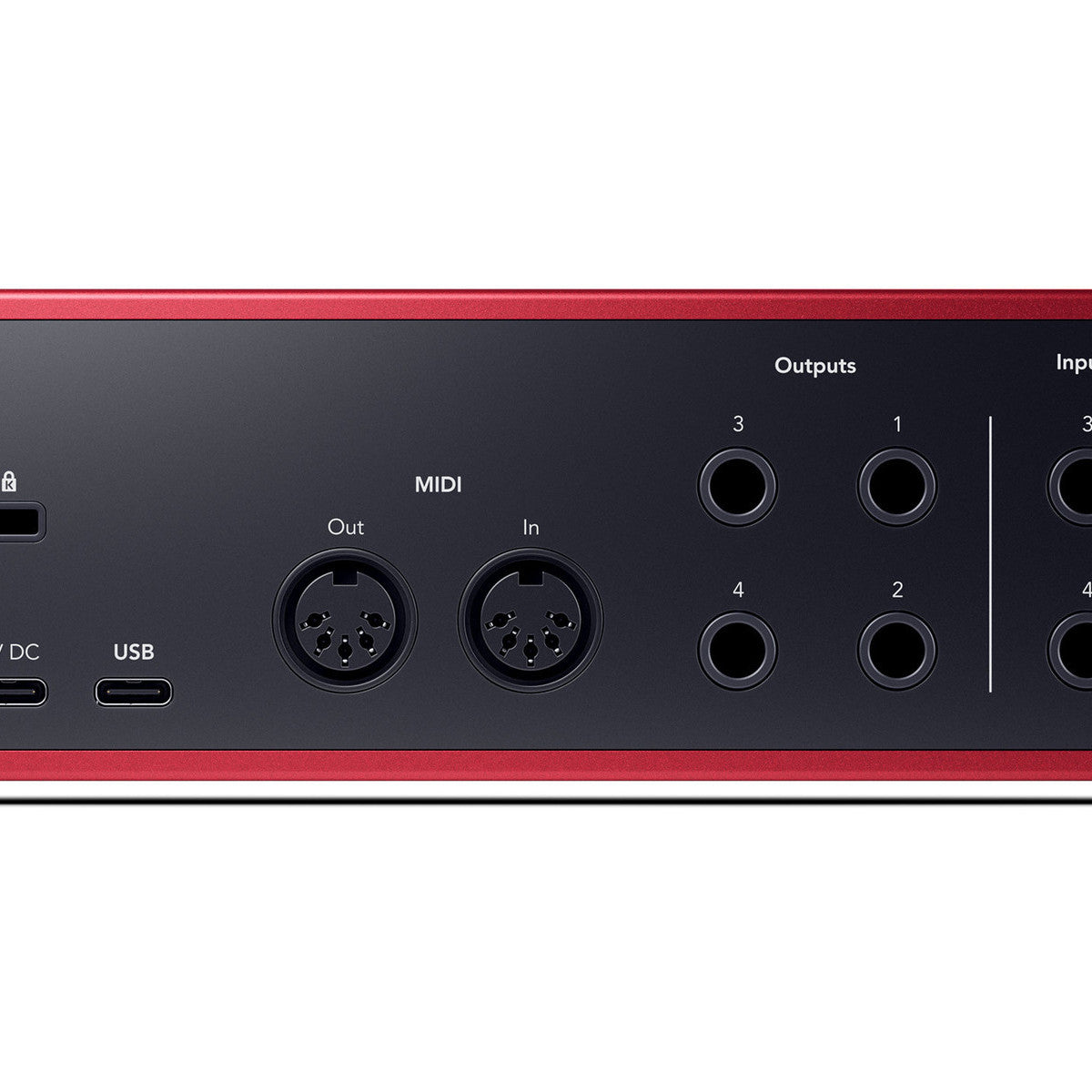 Focusrite Scarlett 4i4 Interfaccia audio Red e Black
