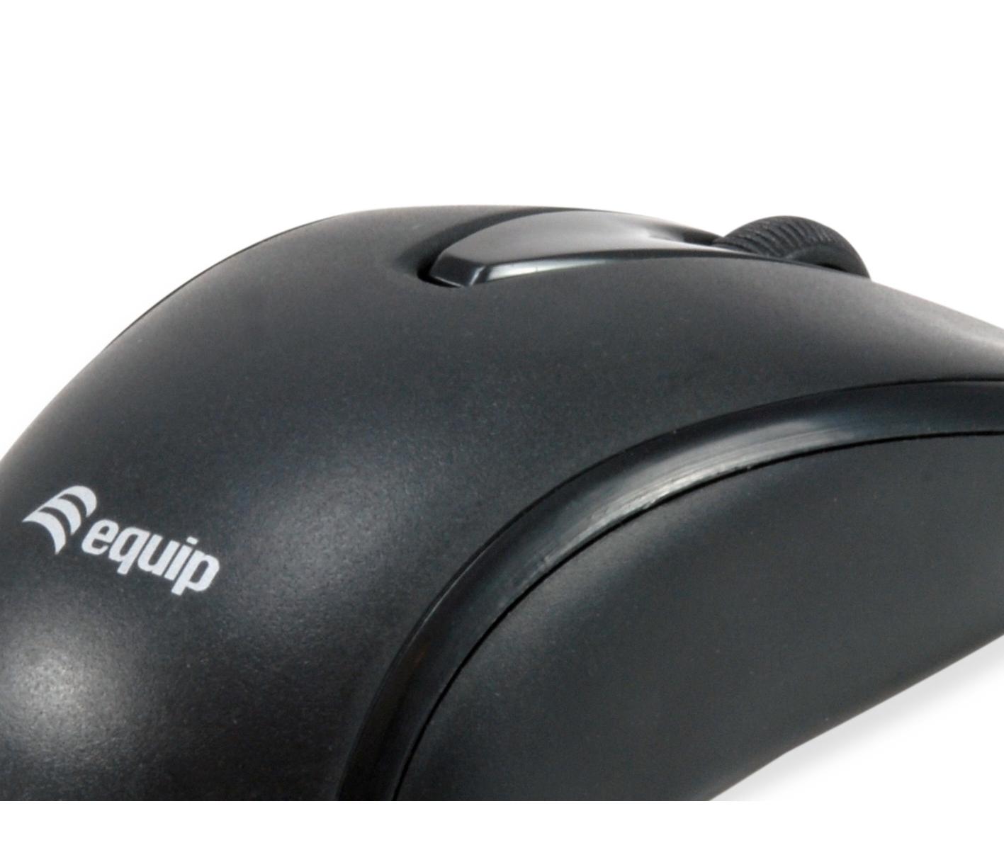 Equip 245116 mouse Ufficio Ambidestro USB tipo-C Ottico 1200 DPI