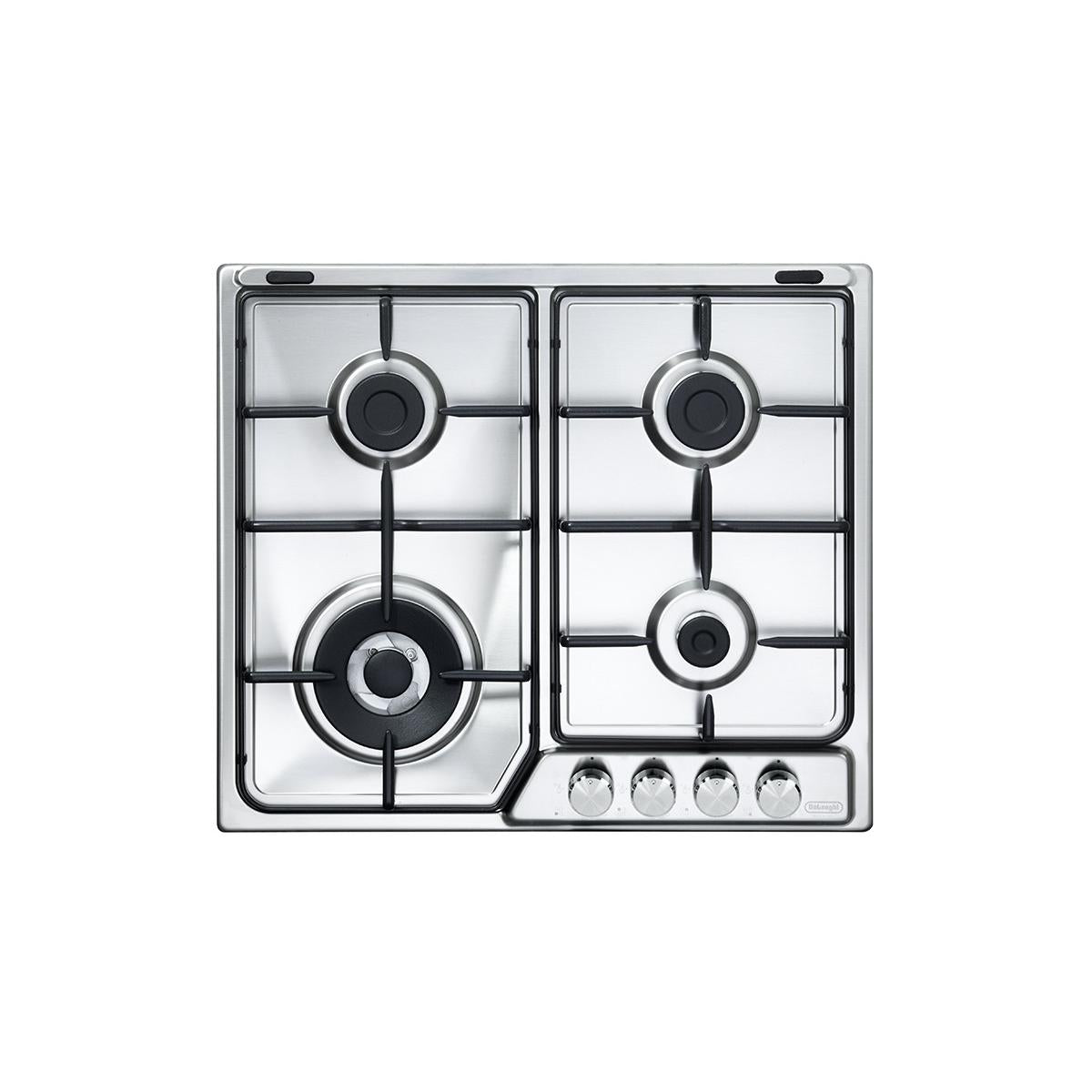 De Longhi IF 46 ASDV SP N Piano Cottura Da Incasso 58 cm Gas 4 Fornelli Acciaio Inossidabile