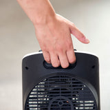 Black Decker BXFSH2000E stufetta elettrica Interno Nero, Bianco 2000 W Riscaldatore ambiente elettrico con ventilatore