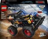 Set costruzioni LEGO 42219 TECHNIC Monster Jam Grave Digger Fuoco e Gh