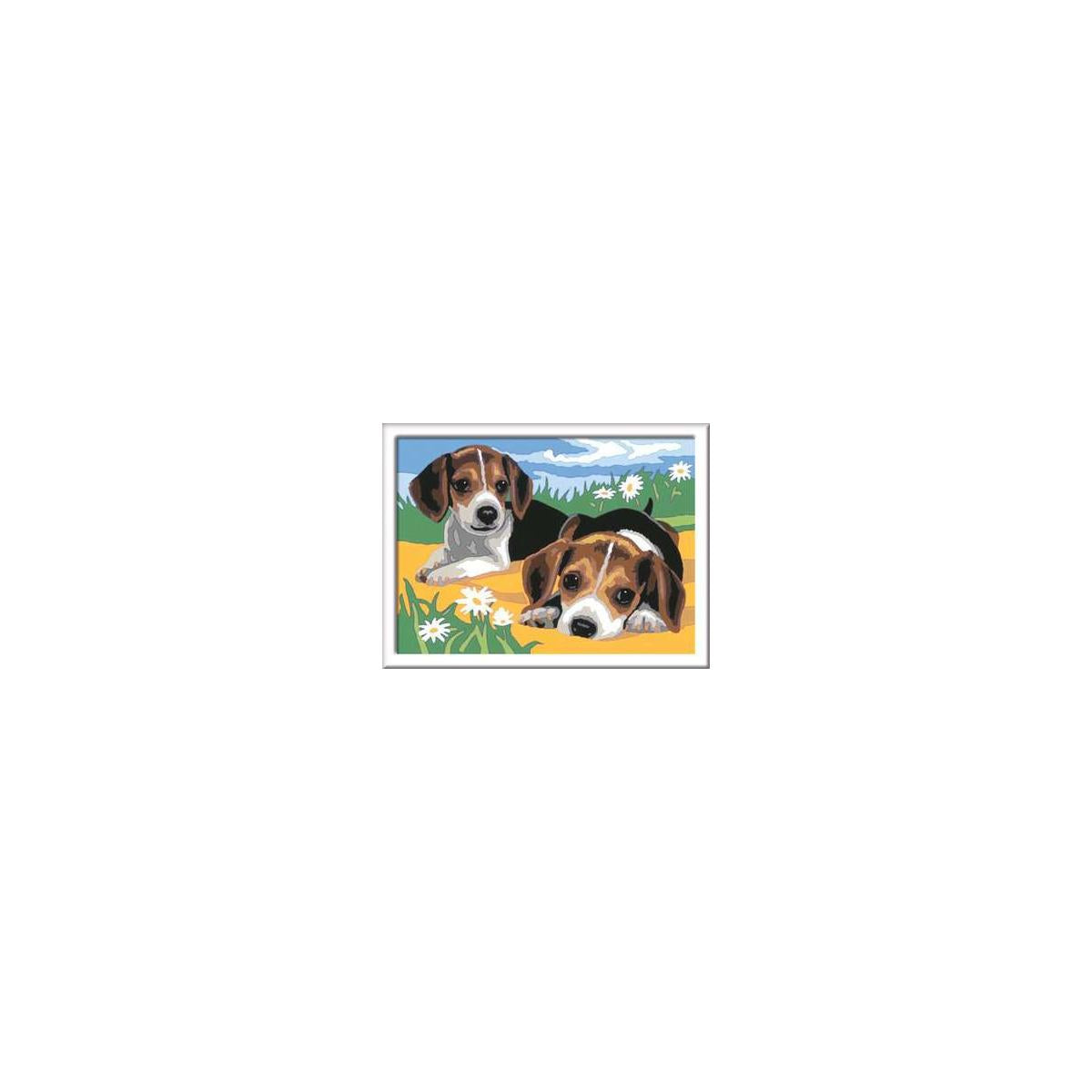 Ravensburger CreArt Jack Russell Puppy Colore per kit di verniciatura in base ai numeri