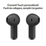 OPPO Enco Buds3 Auricolari True Wireless, 42h di Autonomia, Driver Dinamico da 12.4mm, BT 5.4, Controlli Touch, Cancellazione rumore passiva, Android e iOS, IP55, Versione Italiana , Nero
