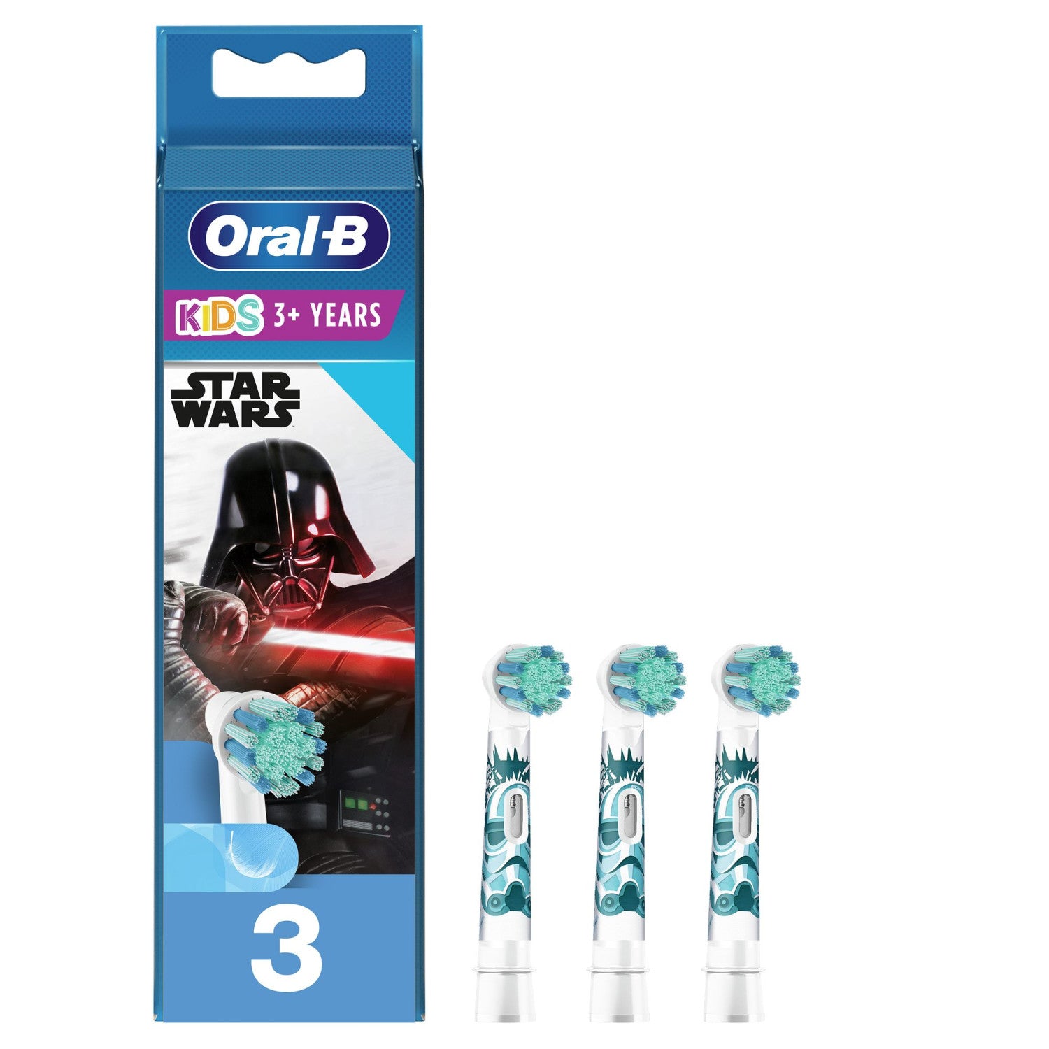 Oral-B 80352667 testina per spazzolino 3 pz Blu, Bianco