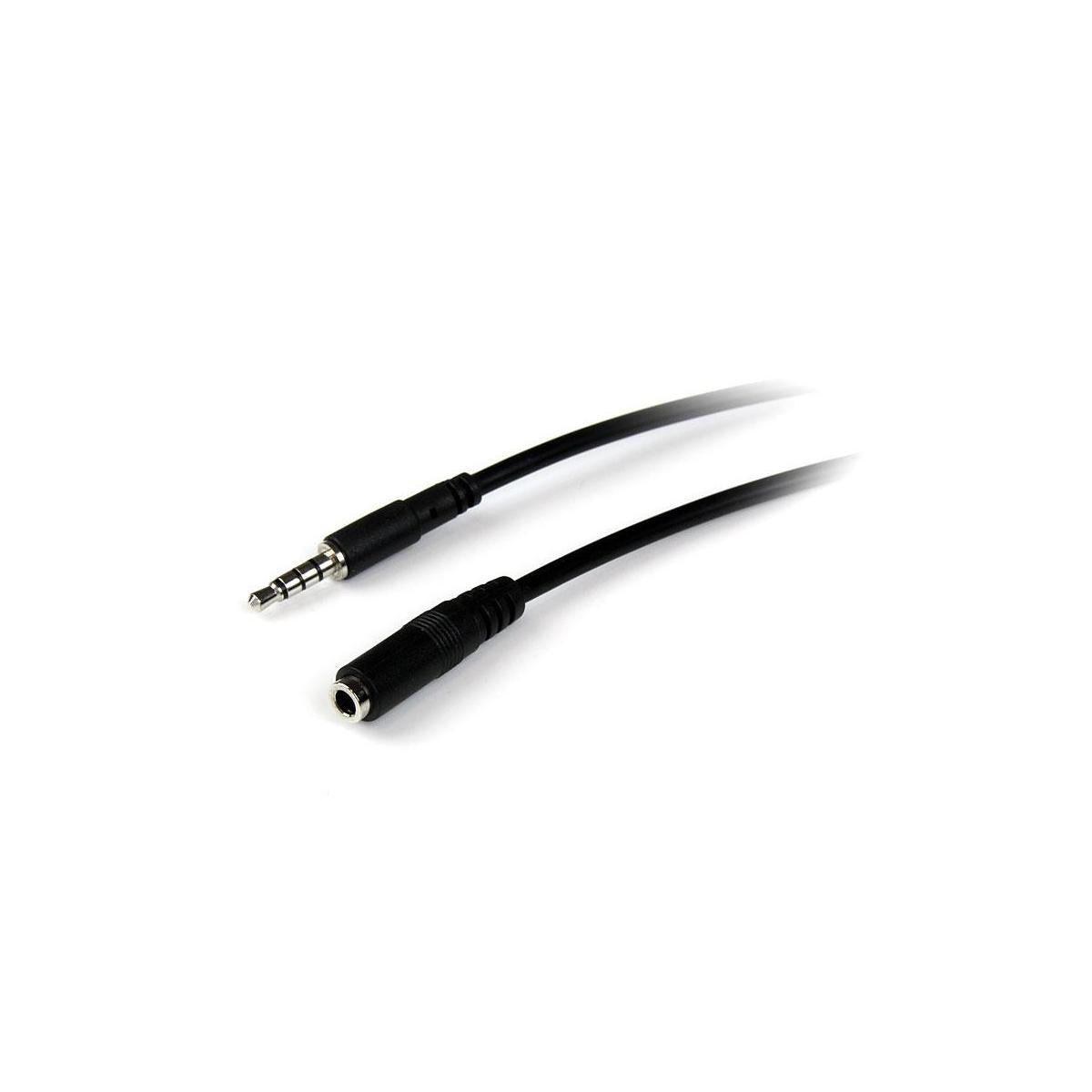 StarTech.com 2m 3.5mm/3.5mm cavo audio Nero