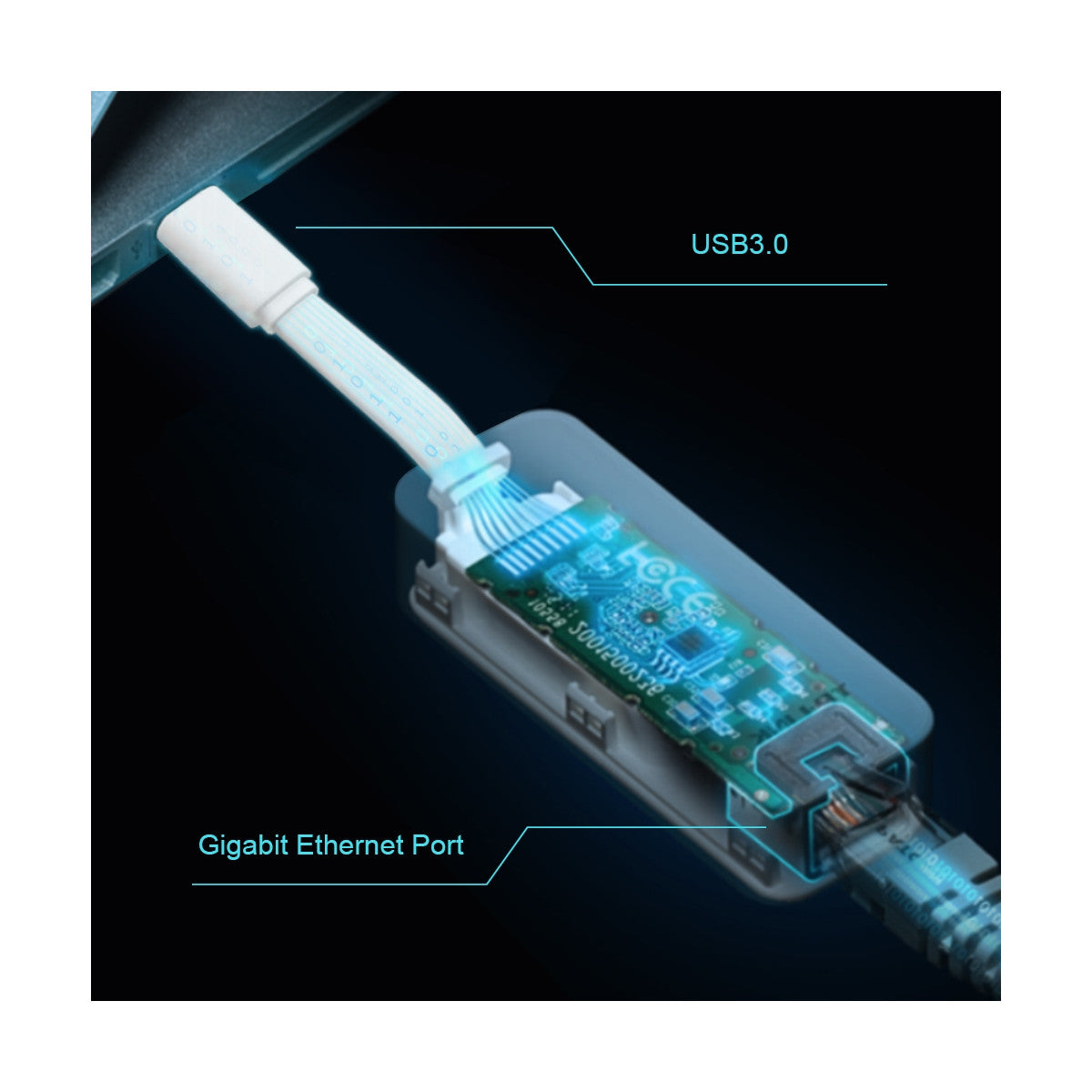 TP-Link UE300C scheda di rete e adattatore Ethernet 1000 Mbit/s