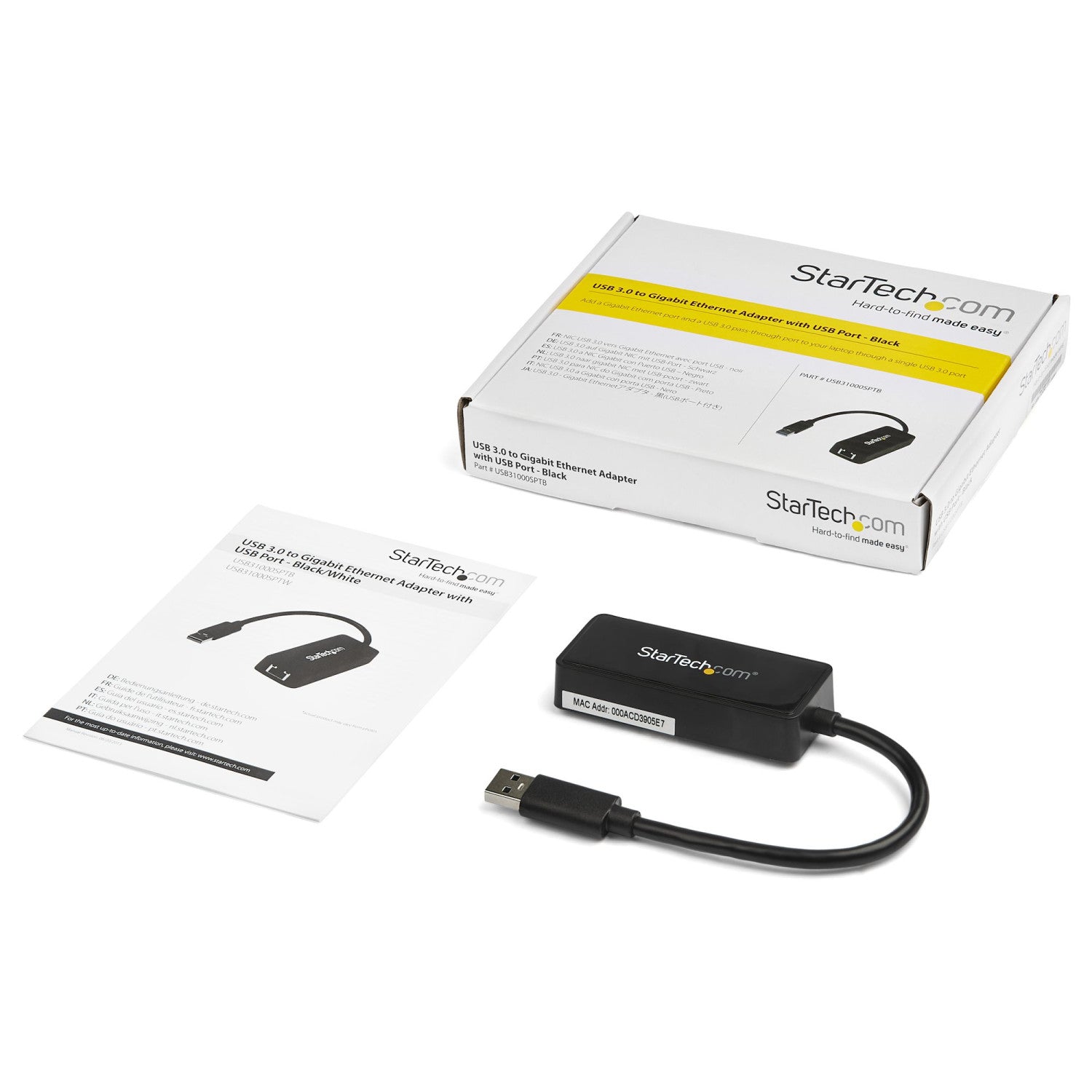 StarTech.com USB31000SPTB scheda di rete e adattatore 5000 Mbit/s