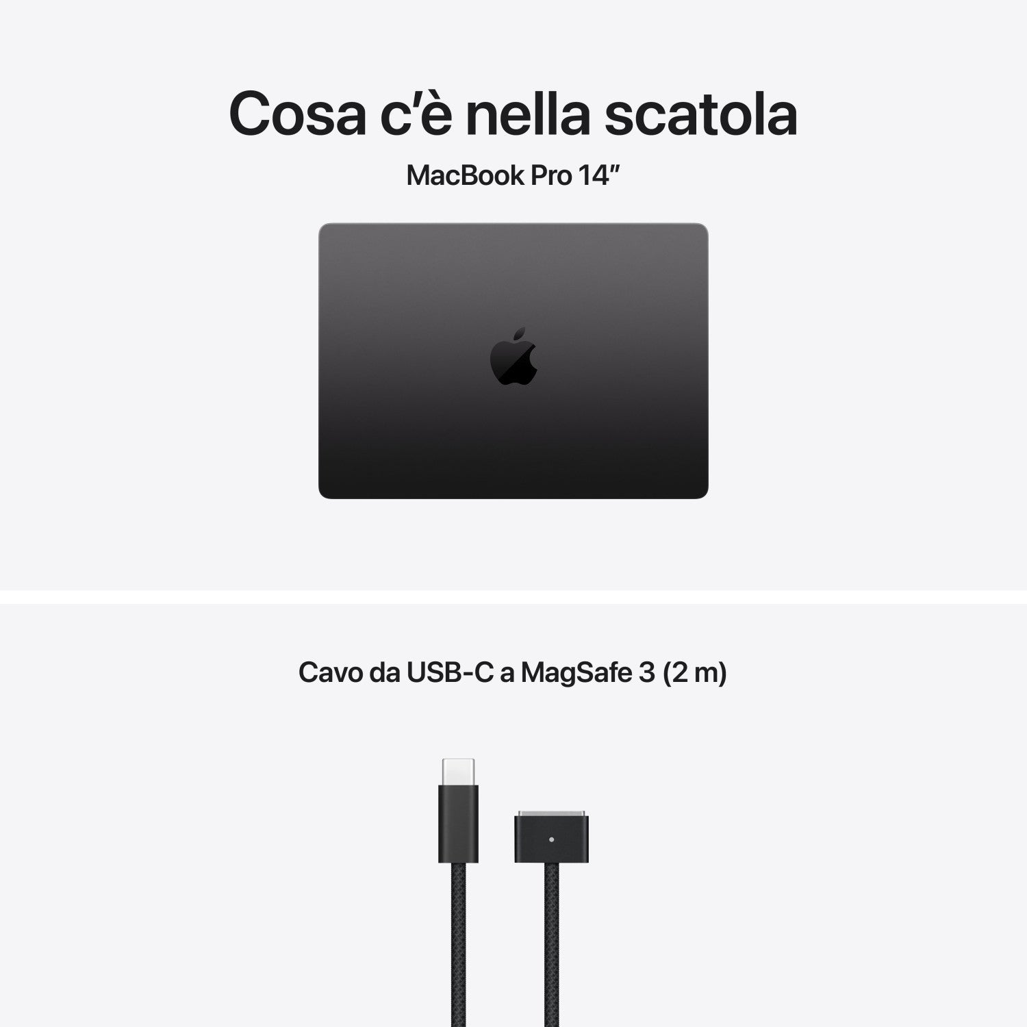 Apple MacBook Pro 14" M5 Pro chip 18 core CPU 20 core GPU, 24GB, 2TB SSD - Nero siderale
