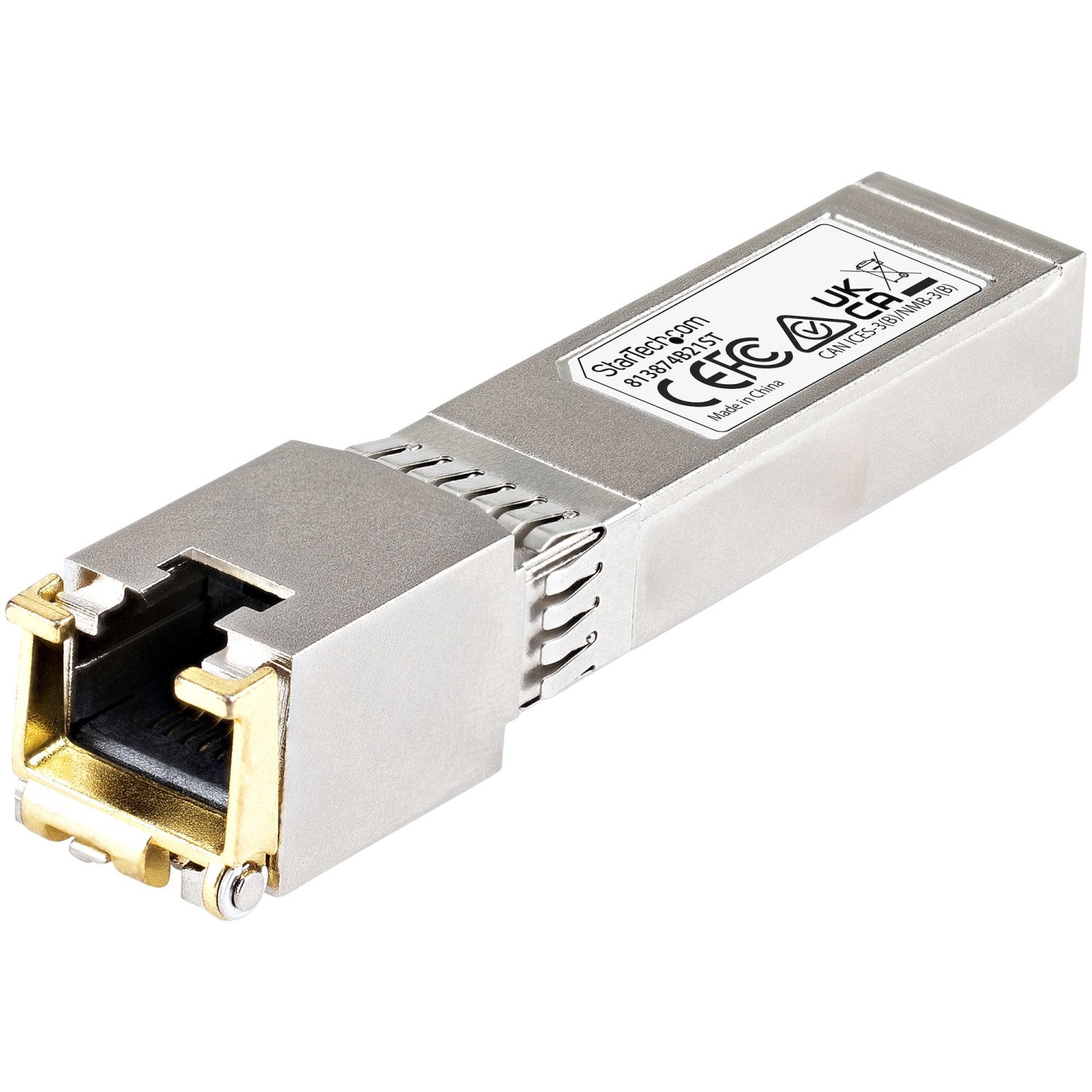 StarTech.com 813874B21ST modulo del ricetrasmettitore di rete Rame 10000 Mbit/s SFP