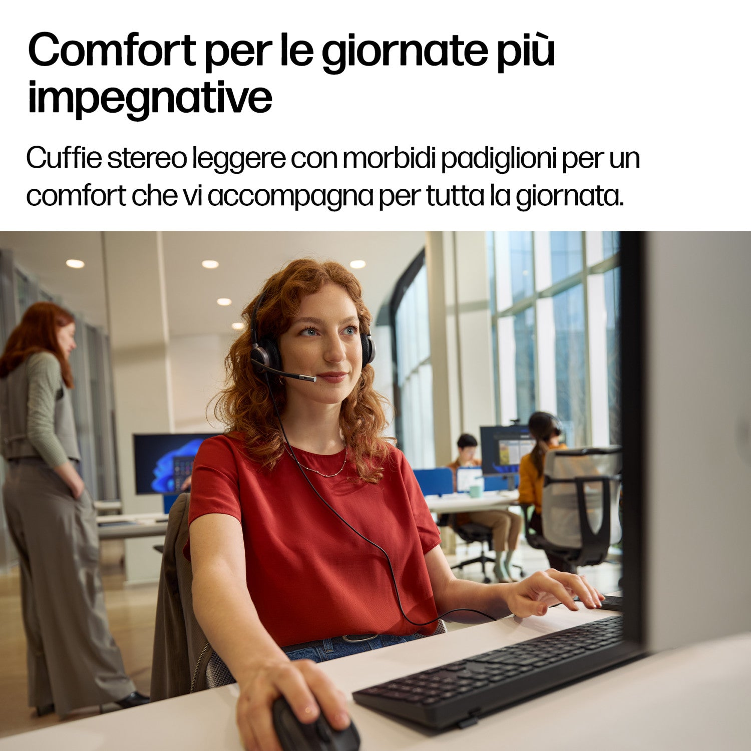 HP Poly Cuffie cablate stereo Mission 625 USB