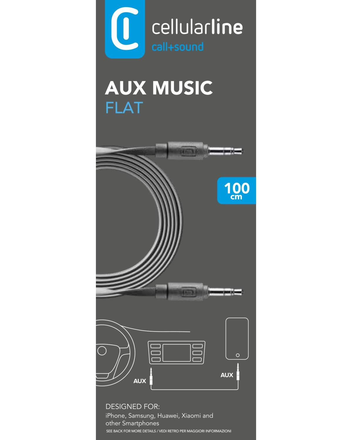Cellularline Aux Music Universale Jack 3.5 mm