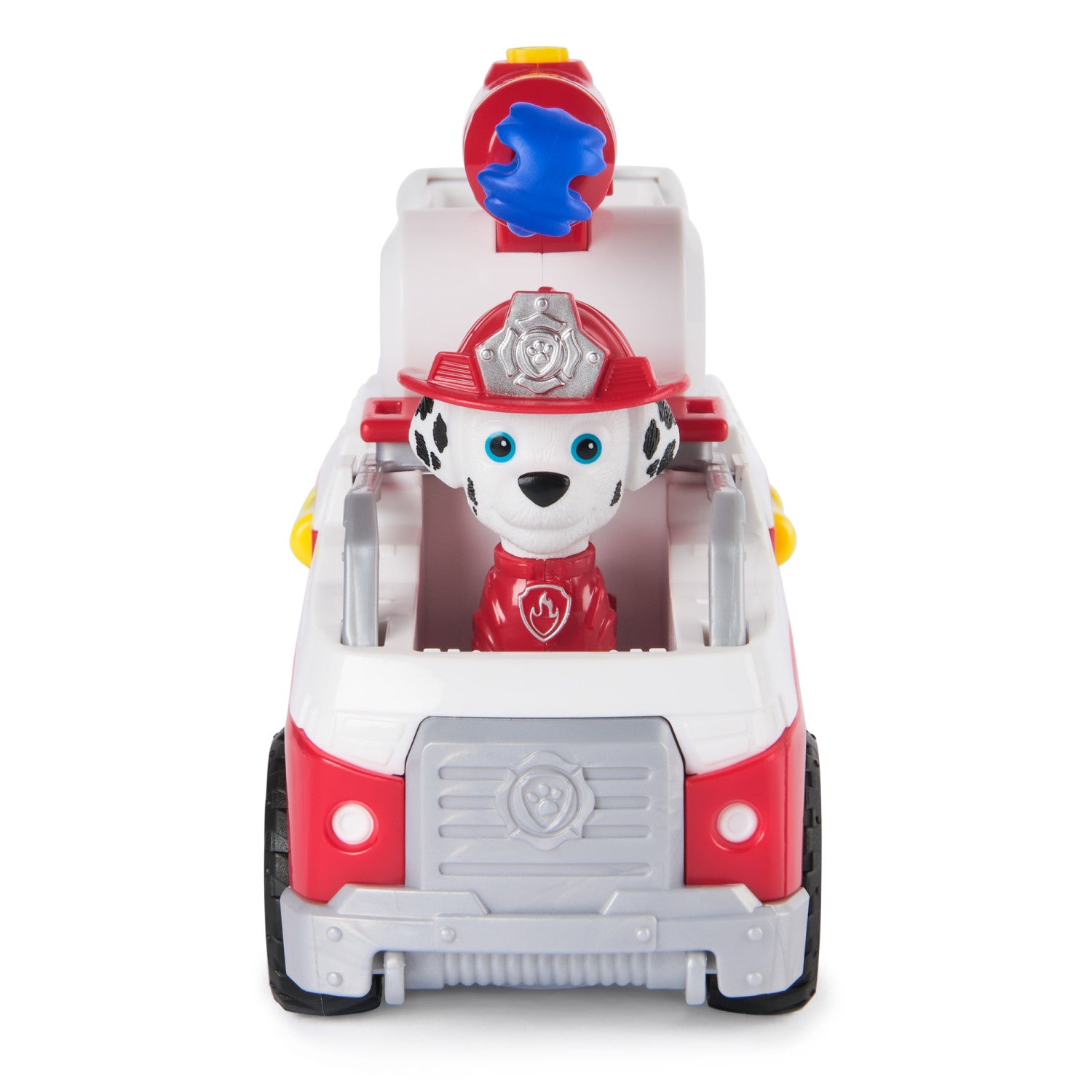 PAW Patrol Fire Rescue Camion dei Pompieri di Marshall con action figure, lanciamissili e camion giocattolo, giocattoli per bambini e bambine dai 3 anni in su