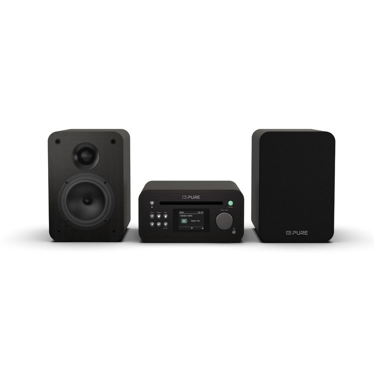 Pure Classic Stereo Mini Microsistema audio per la casa 20 W Nero