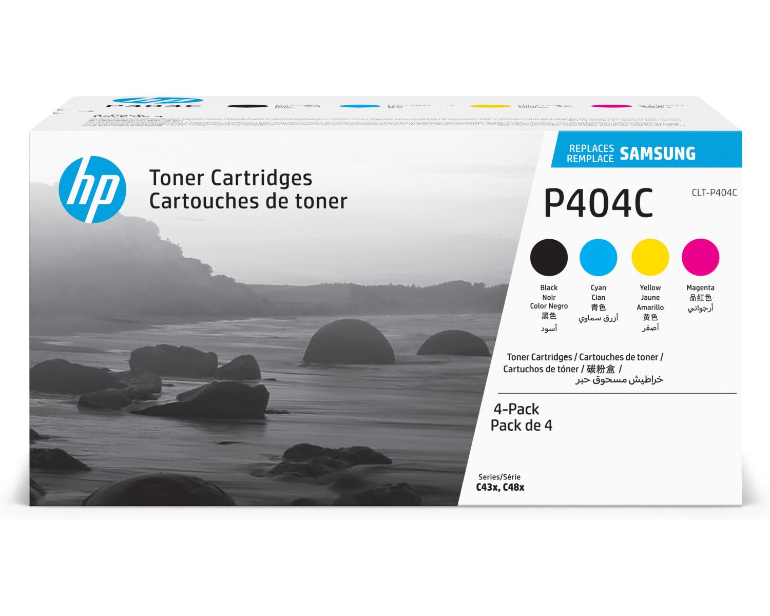 Samsung CLT-P404C 4-pack Cyan/Magenta/Yellow/Black Original Toner Cartridge cartuccia toner 4 pz Originale Nero, Ciano, Magenta, Giallo