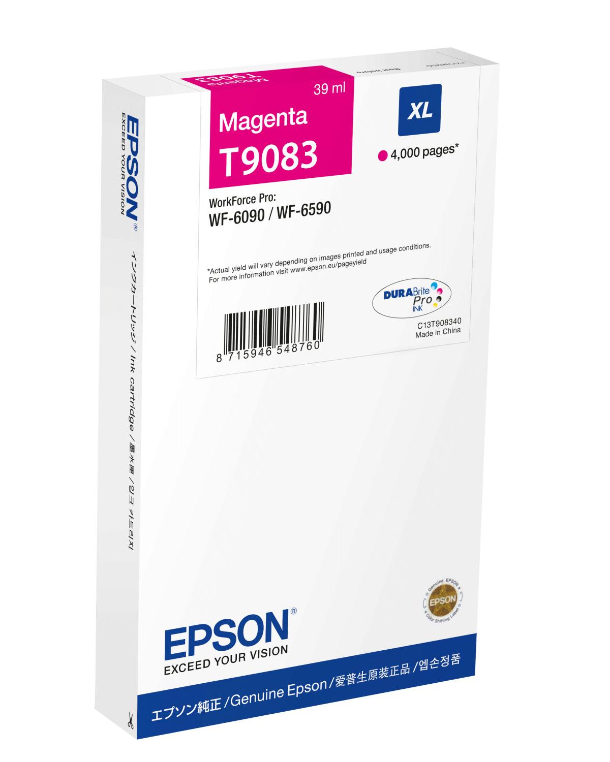 Epson C13T90834N cartuccia d'inchiostro 1 pz Originale Resa elevata (XL) Magenta