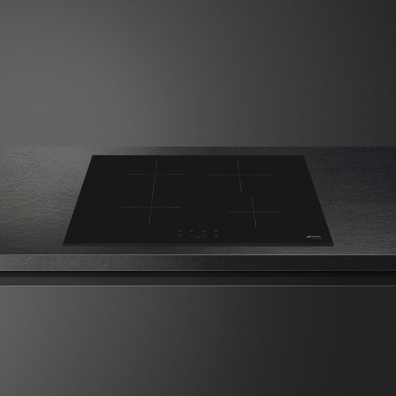 Smeg Universal SI1B2742D Piano cottura da incasso 75 cm a induzione 4 Fornelli Nero