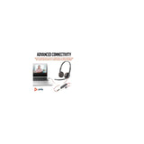 Cuffie Poly Blackwire 3225 stereo USB-C spinotto da 3,5 mm adattatore USB-C/A