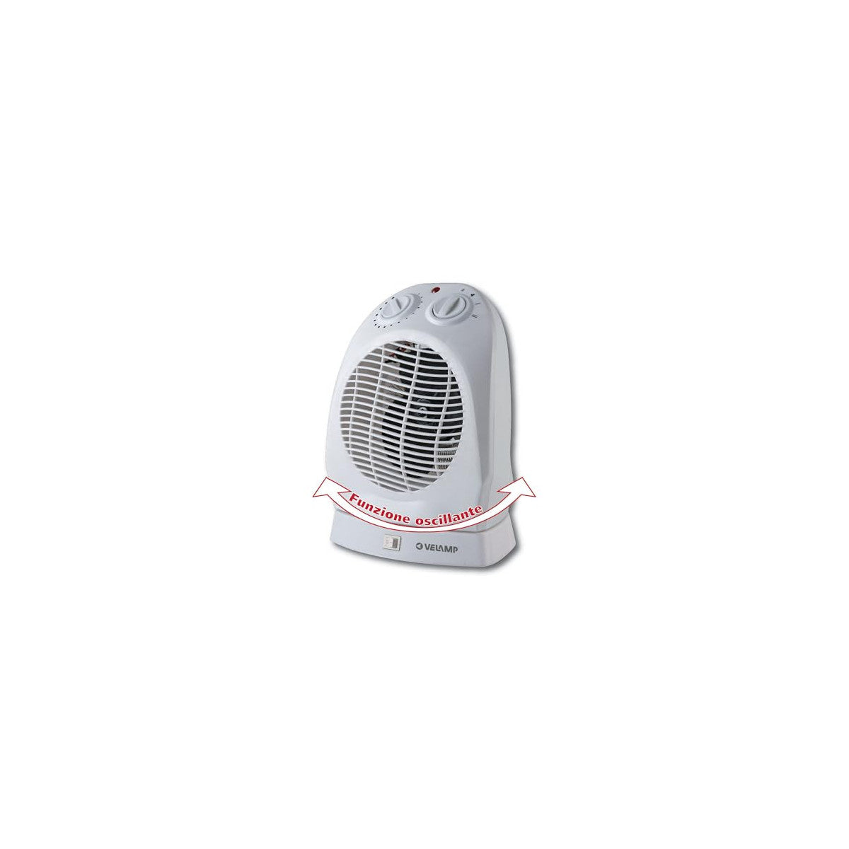 Velamp Termoventilatore Oscillante PR012-2 1000/2000W Bianco
