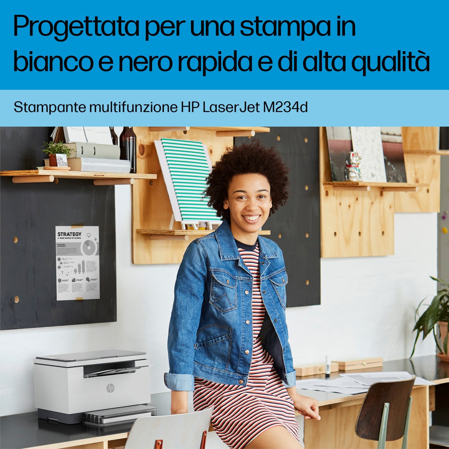 HP LaserJet Stampante multifunzione M234d Grigio