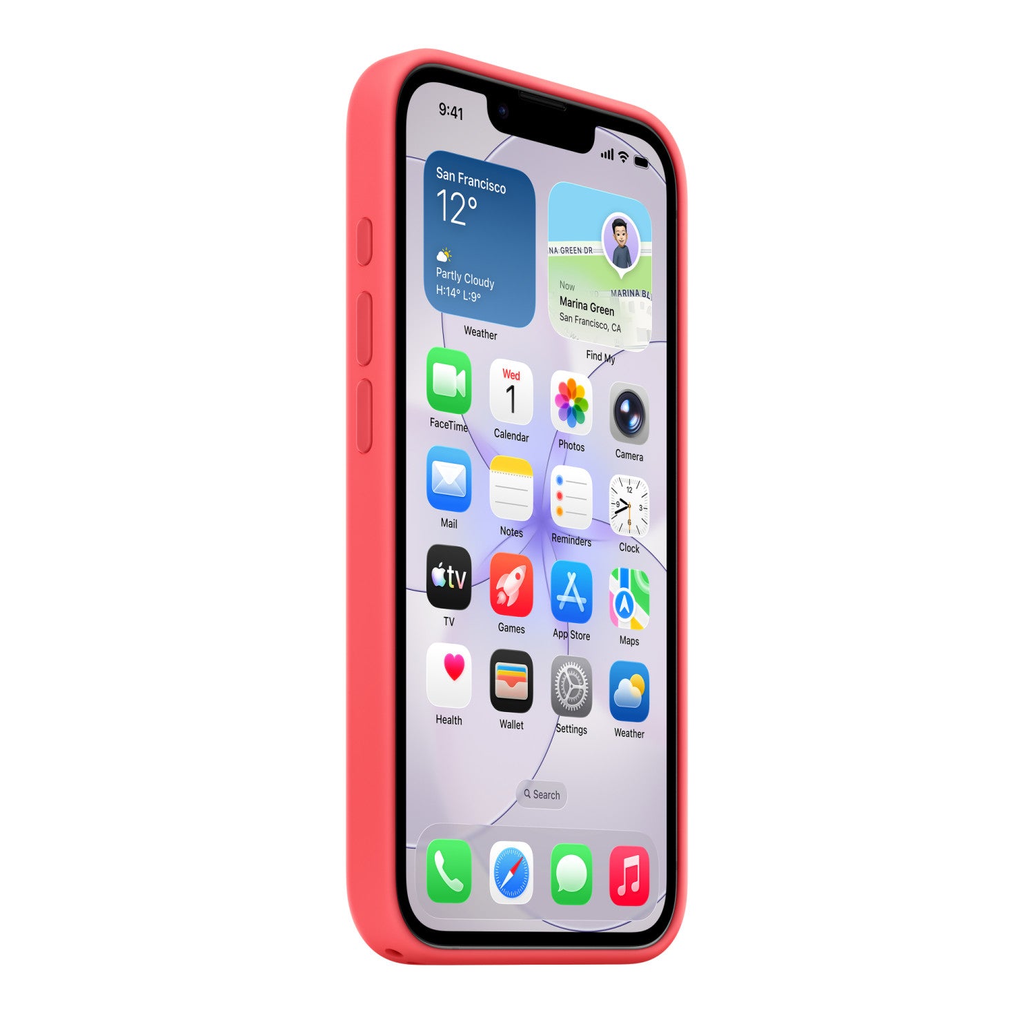 Apple Custodia MagSafe in silicone per iPhone 17e - Rosa guava
