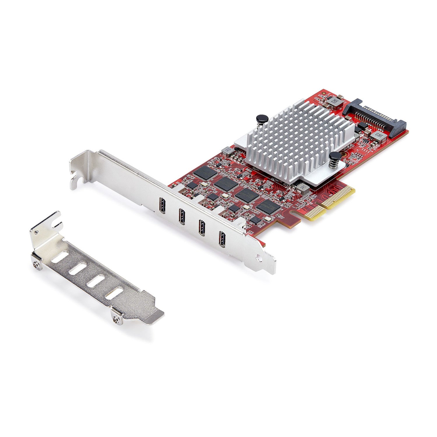 StarTech.com Scheda PCIe USB-C a 4 Porte, USB 3.2 10Gbps, Scheda di Espansione PCI Express USB Type-C con 4 Controller USB Indipendenti, Windows/Linux/macOS, TAA