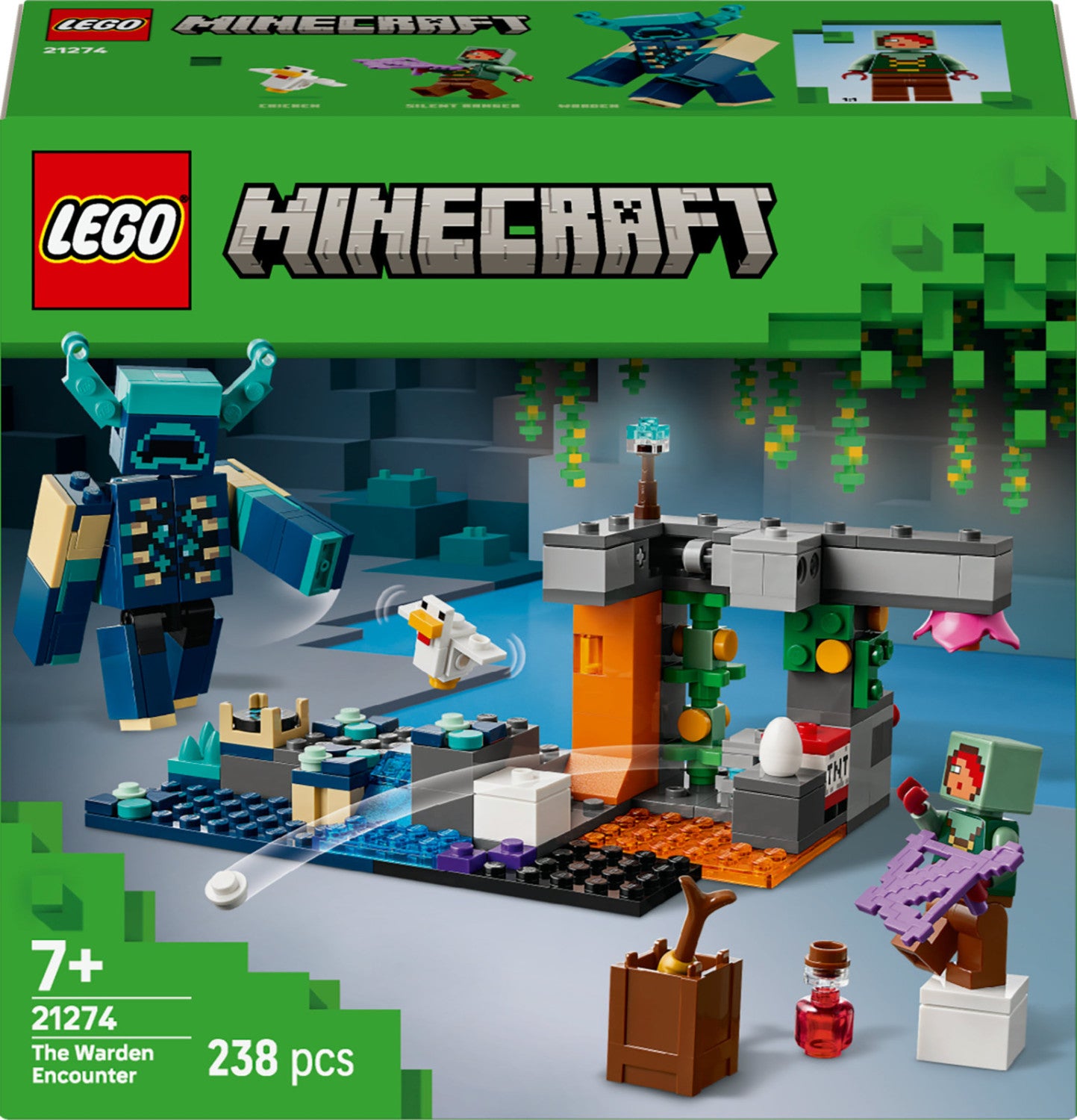 LEGO Minecraft L'Incontro con il Sorvegliante 21274 Set Costruzioni 238 Pezzi 7