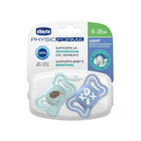 Chicco Succhietto Physioforma Light Silicone 6-16M Azzurro 2 Pz