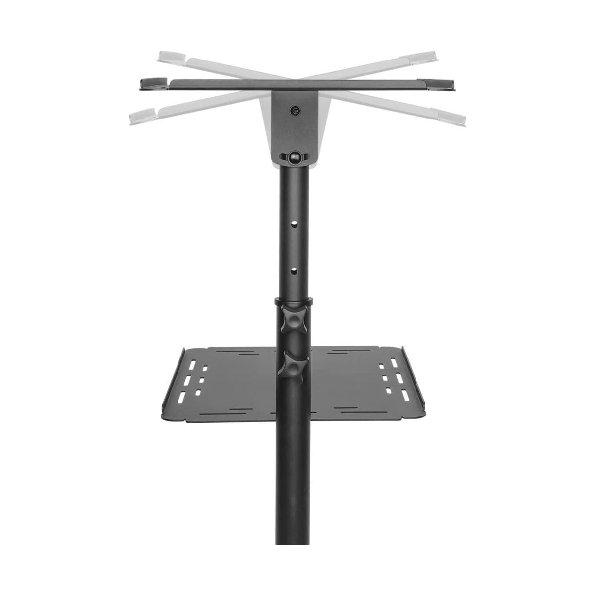 Techly ICA TB TPM 10 supporto per laptop Carrello per Proiettore Notebook Regolabile con Mensola Nero