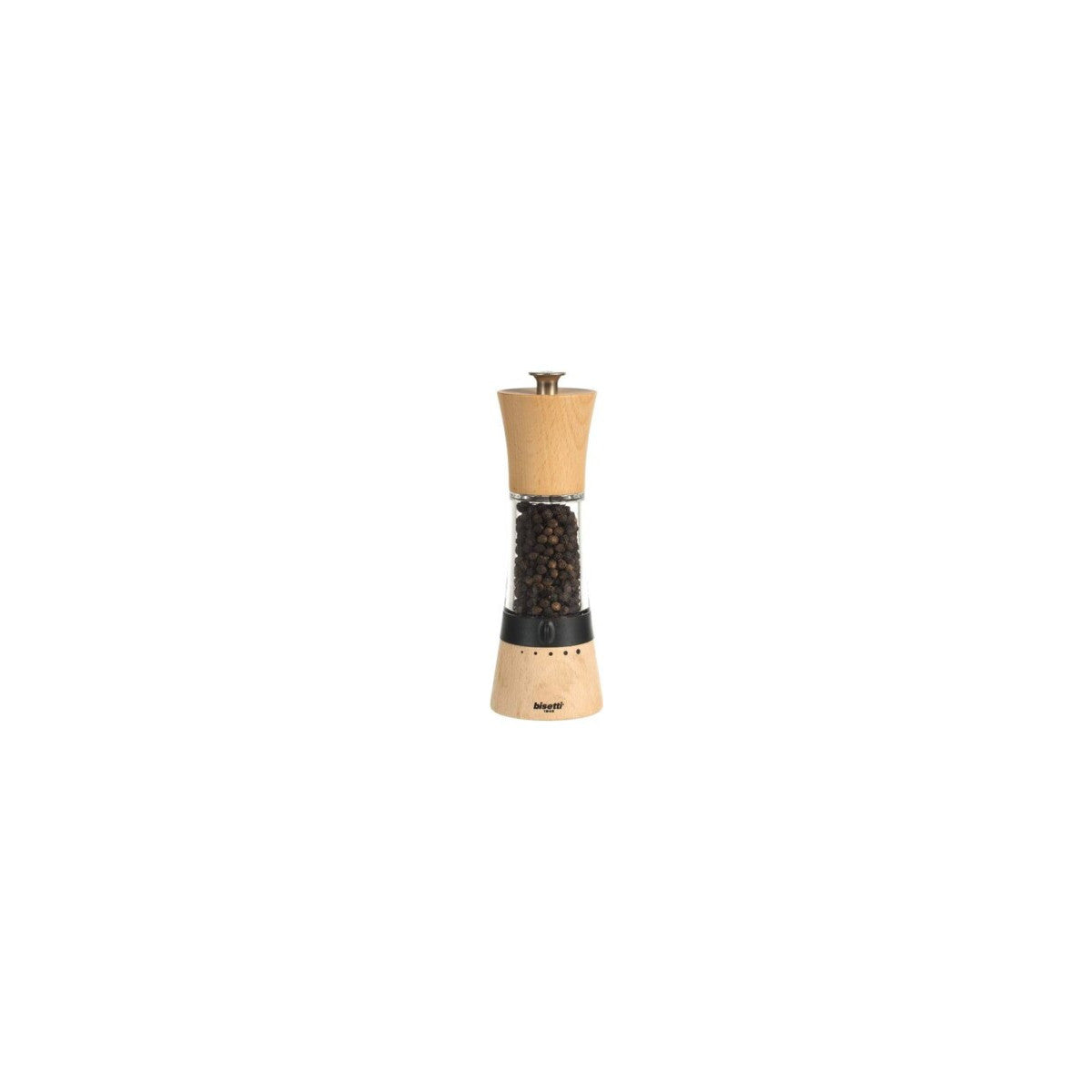 Bisetti Macina Sale Pisa 8910S Legno e Acrilico 18 cm