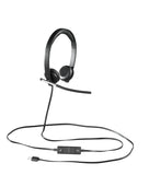 Logitech H650e Cuffie Cablato a Padiglione Ufficio USB tipo A Nero Argento