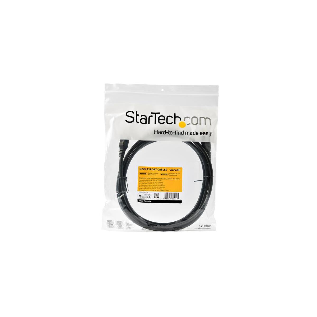StarTech.com Cavo DisplayPort 1.4 da 3m - Conforme VESA