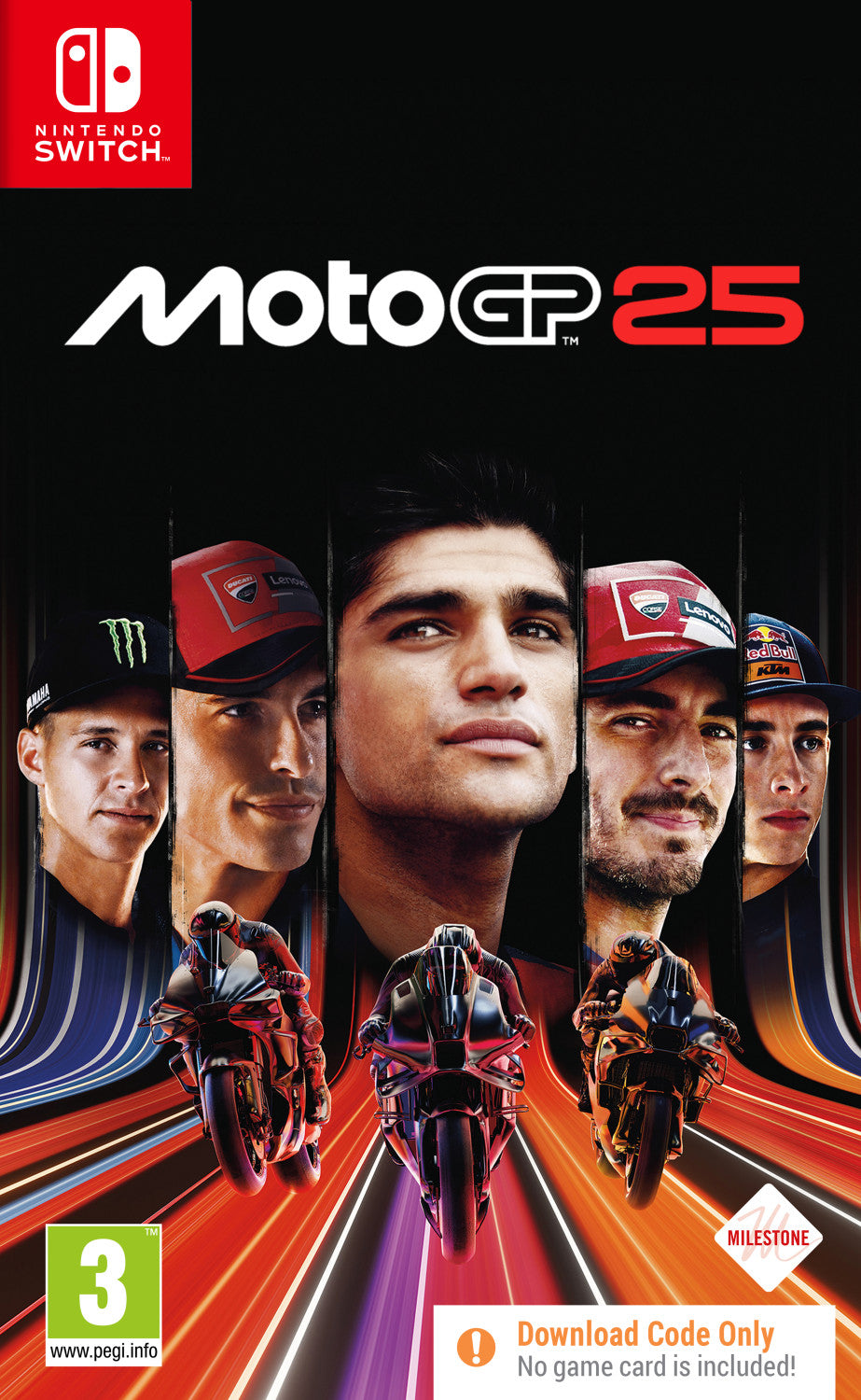 Deep Silver MotoGP 25 - Day One Edition Cinese semplificato, Cinese tradizionale, Tedesca, Inglese, Francese, ITA, Giapponese, Portoghese Nintendo Switch