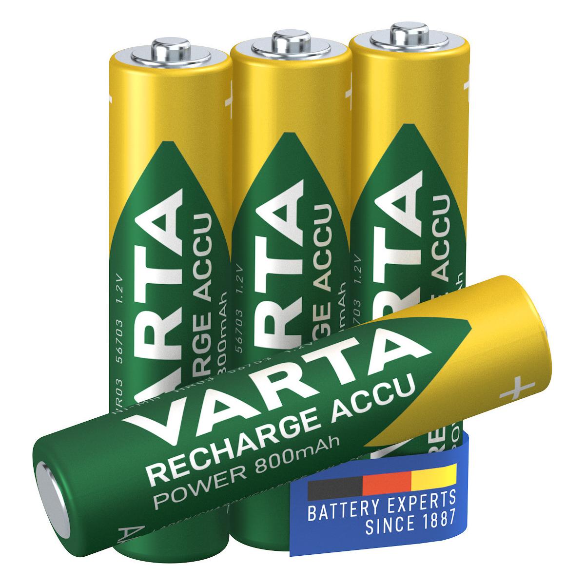 Varta 56703 Batteria ricaricabile Mini Stilo AAA Nichel-Metallo Idruro (NiMH)