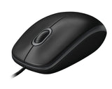 Logitech B100 mouse Ambidestro USB tipo A Ottico 800 DPI