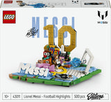 Lego Editions 43011 Lionel Messi Highlights Calcistici, Giocattolo 3D Da Esposizione, Minifigure Da Collezione, Regalo 10