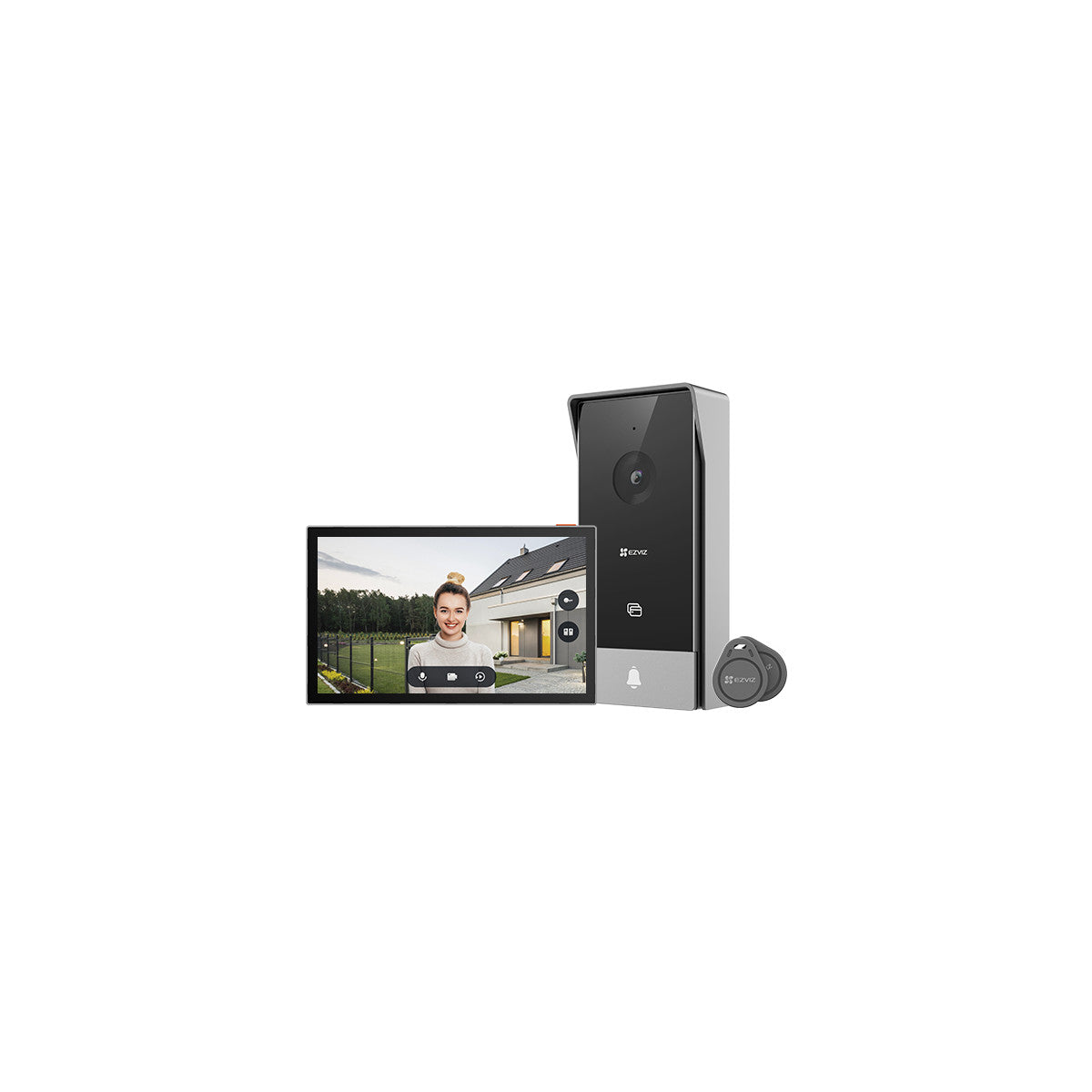 EZVIZ HP5 sistema per video-citofono 17,8 cm (7") Nero, Argento