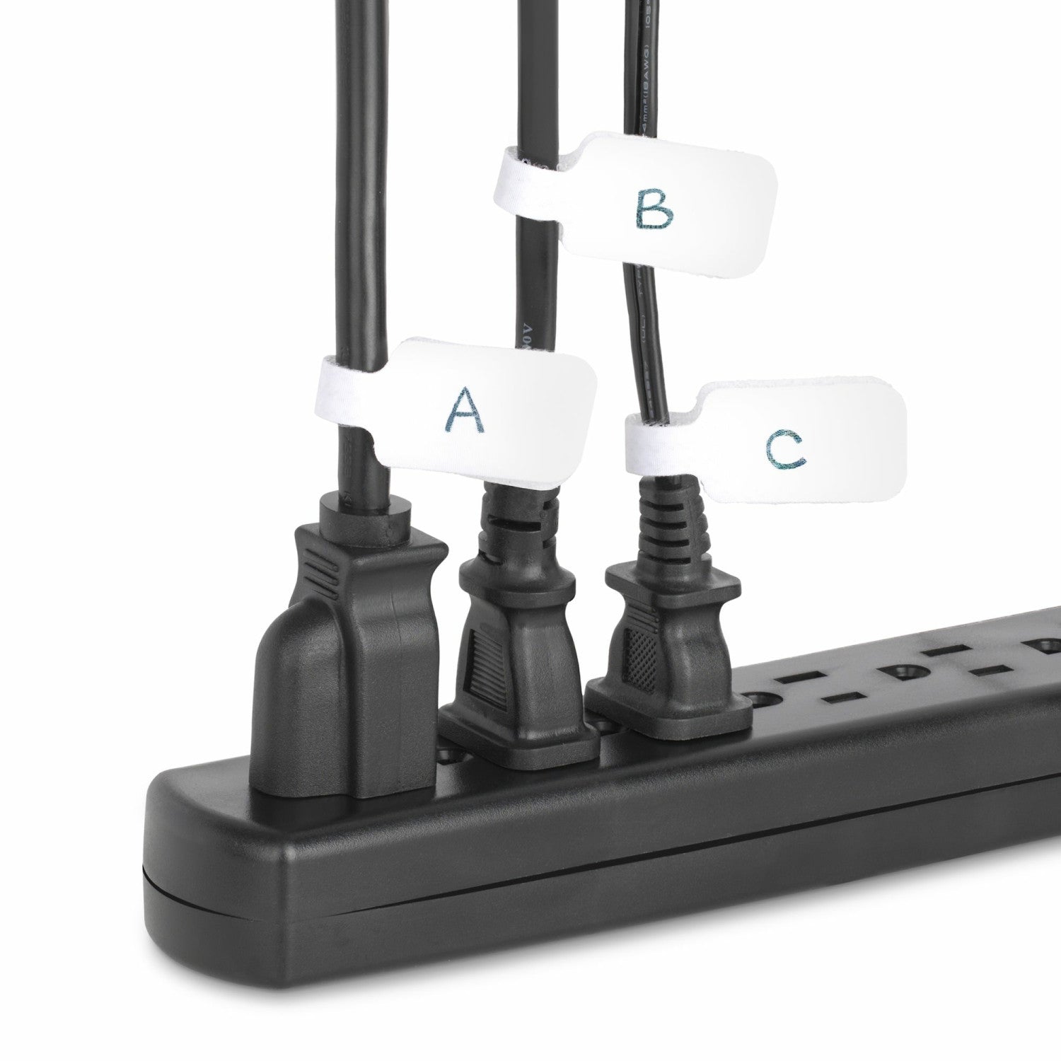StarTech.com Etichette per cavi da 9cm, confezione da 100, bianco, Etichette per la gestione cavi con fissaggio a strappo, etichette segnacavi scrivibili
