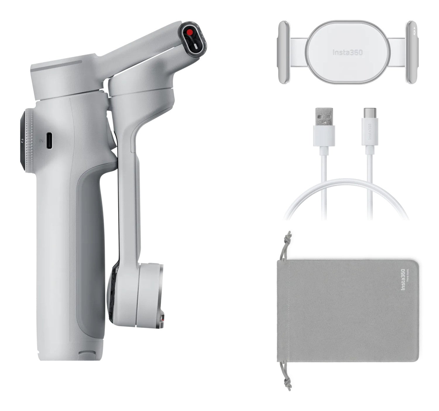 Insta360 Flow 2 Pro Stabilizzatore per fotocamera per smartphone Bianco