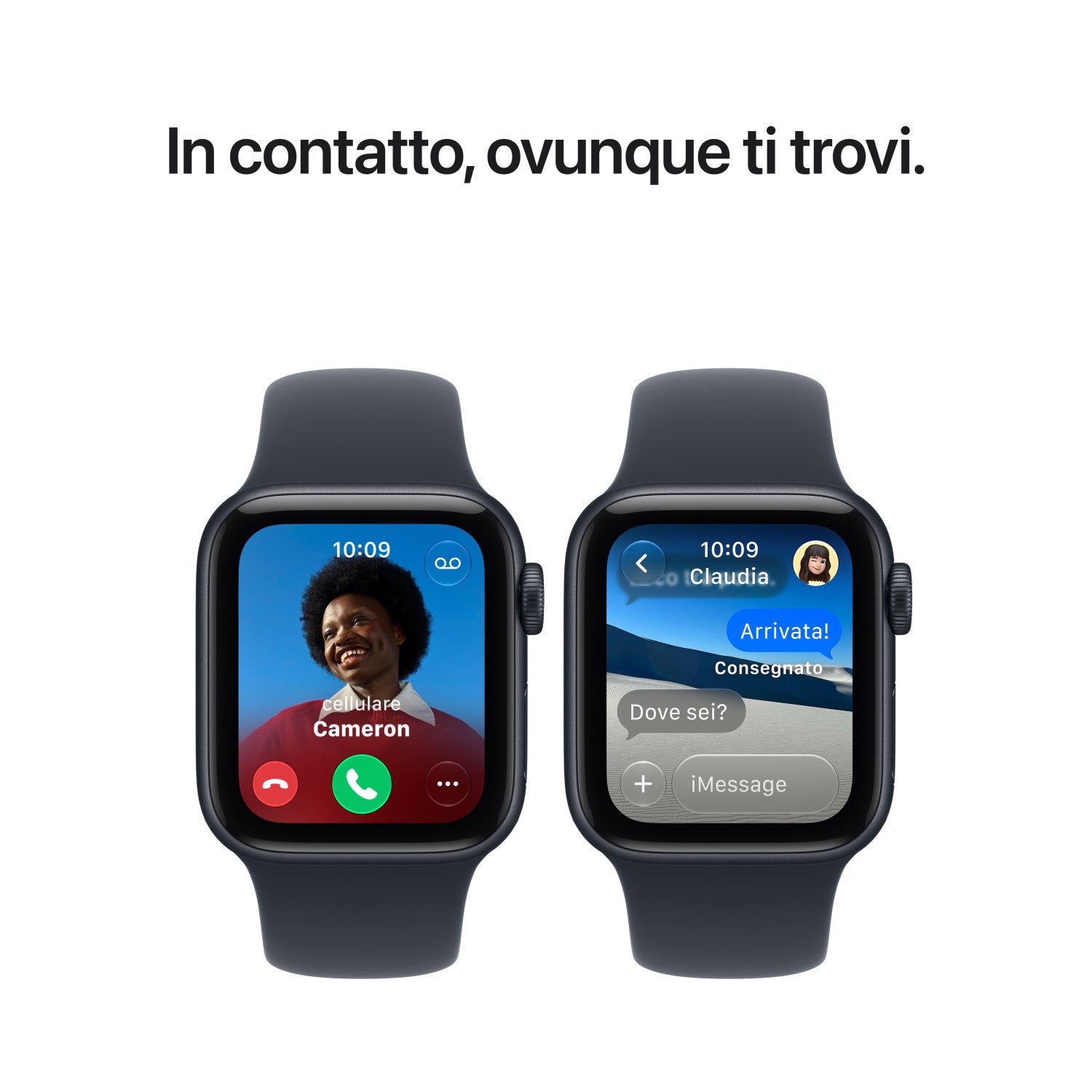 Apple Watch SE (3nd generation) SE 3 GPS, Cassa 40 mm in alluminio galassia con Cinturino Sport sabbia - M/L