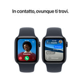 Apple Watch SE (3nd generation) SE 3 GPS, Cassa 40 mm in alluminio galassia con Cinturino Sport sabbia - M/L