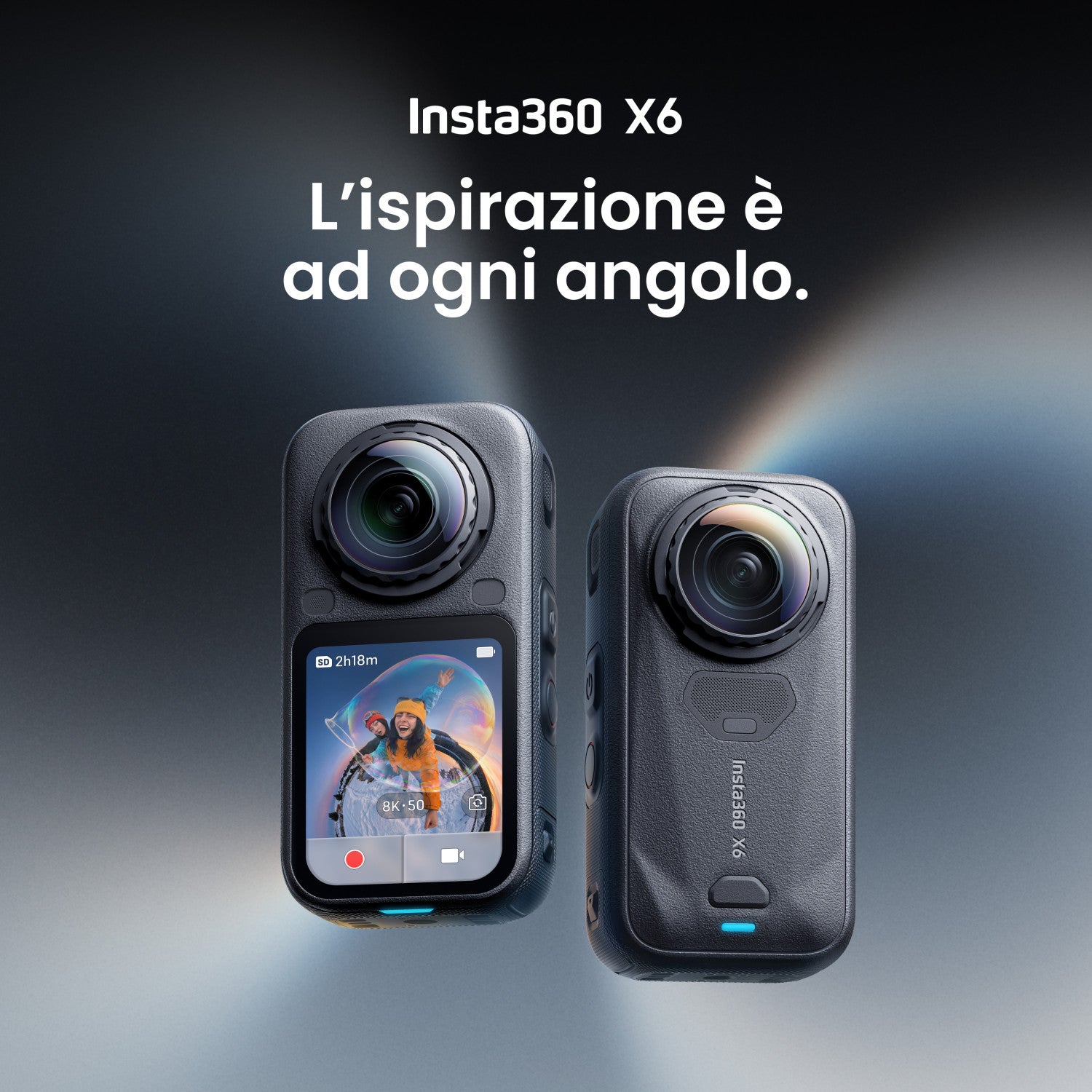 Insta360 X6 Standard Bundle fotocamera per sport d'azione 120 MP 8K Ultra HD 25,4 / 1,1 mm (1 / 1.1") Wi-Fi 195 g