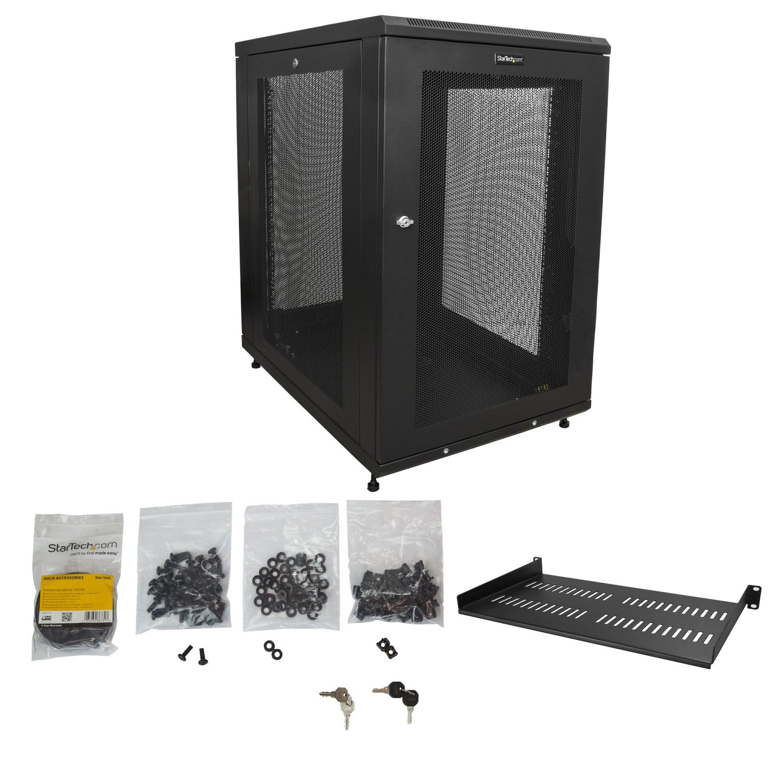 StarTech.com RK1833BKM rack Rack indipendenti Nero
