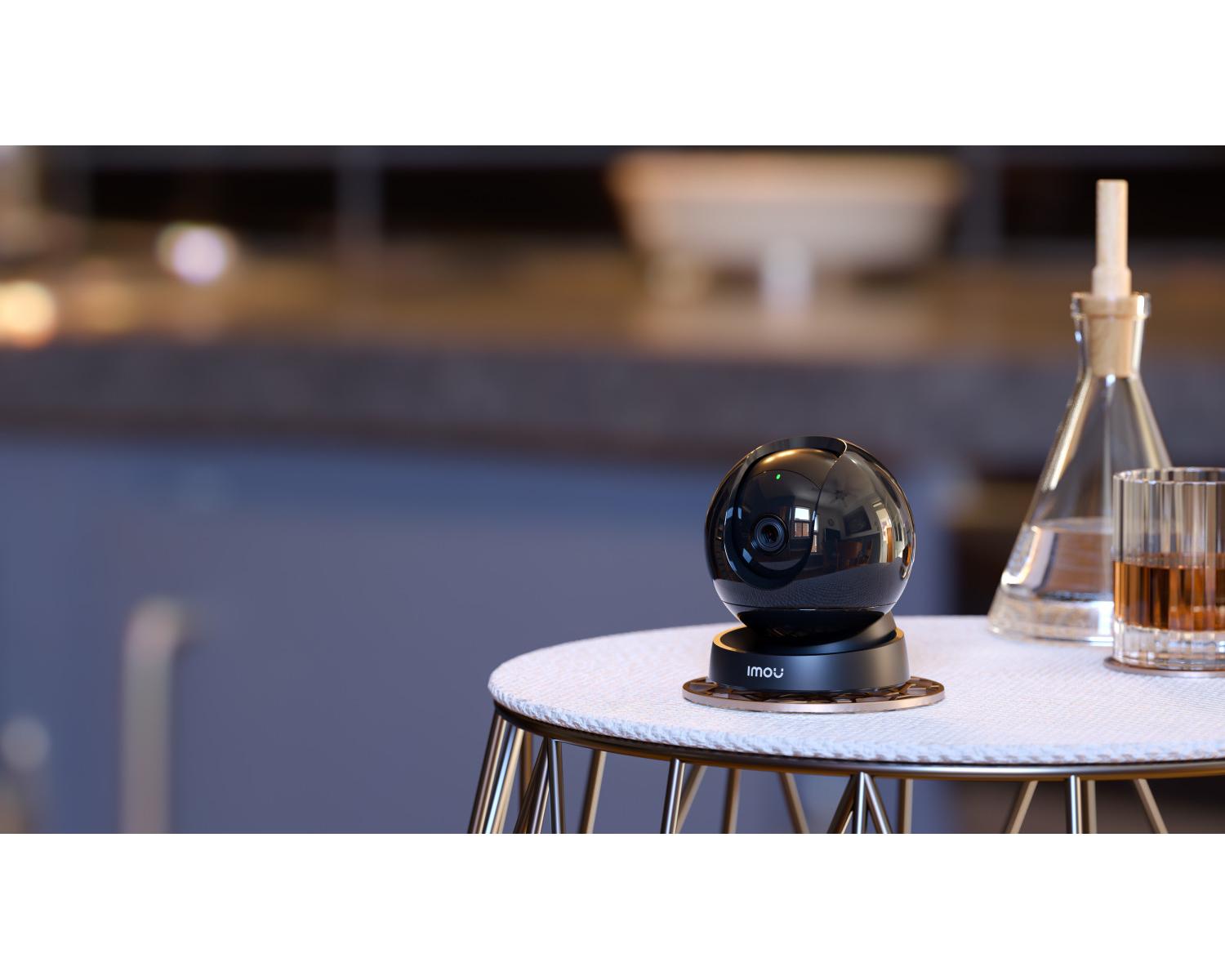Imou Rex 3D 2K - Telecamera da interno a 360 Gradi con SENSE e Riconoscimento Movimento Nero