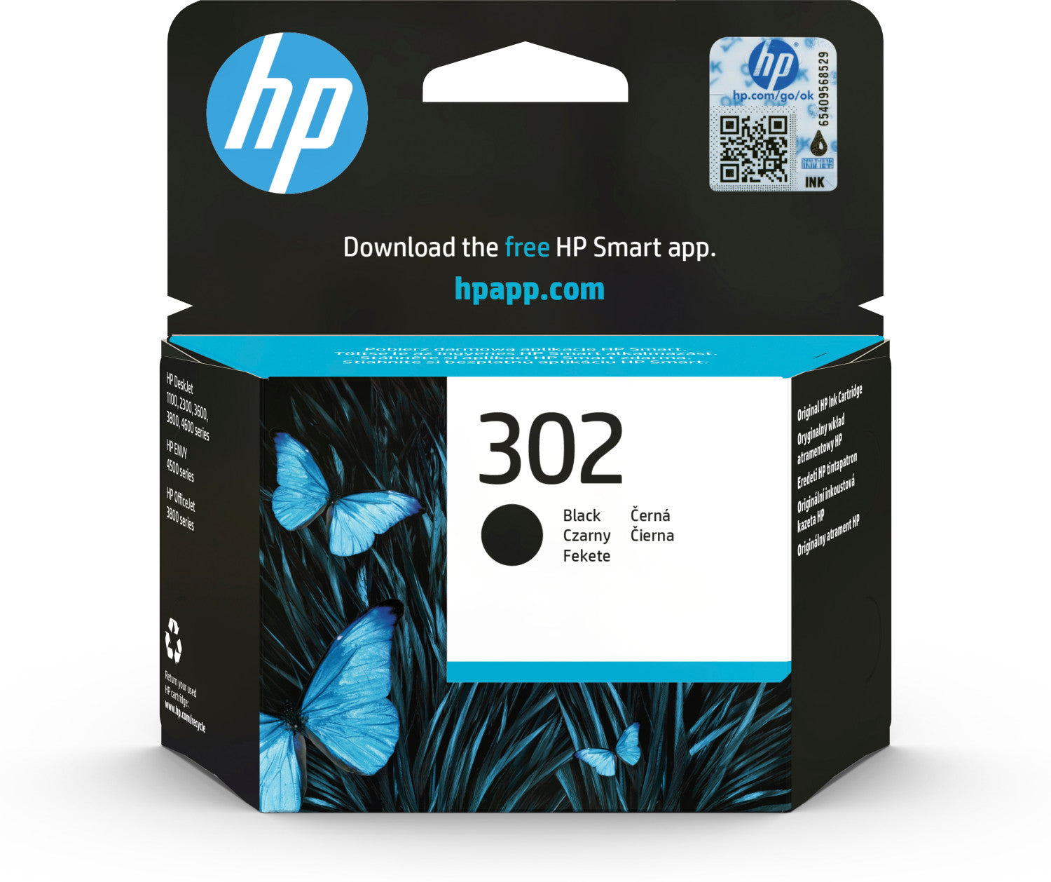HP Cartuccia Originale Inchiostro Nero 302