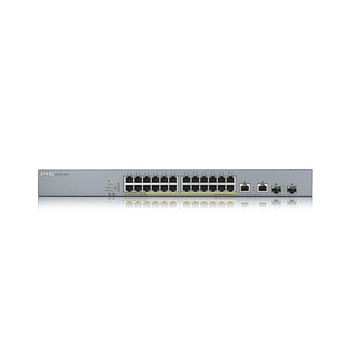 Zyxel GS1350-26HP-EU0101F Switch di Rete 24 Porte Gigabit Ethernet Grigio