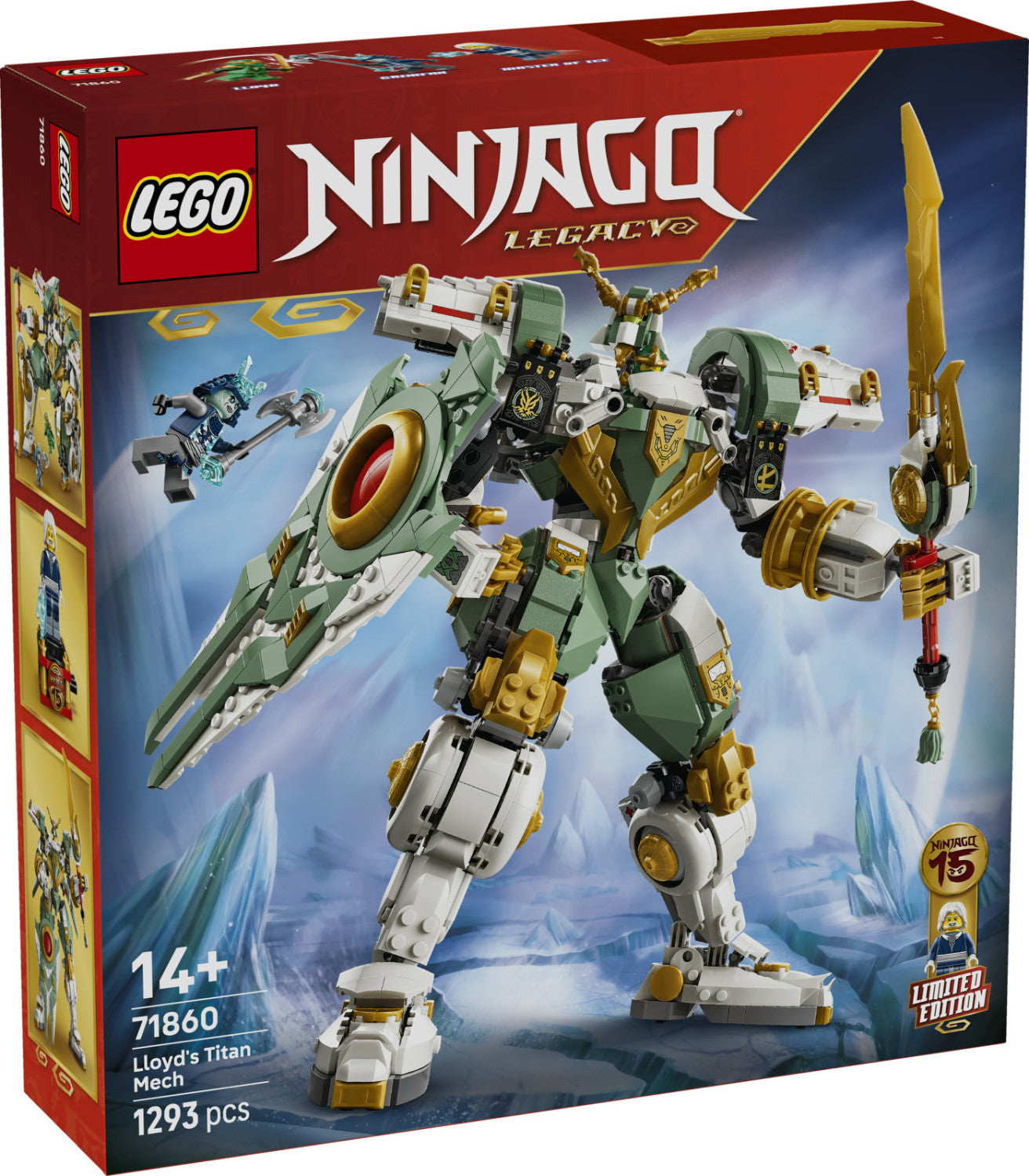 LEGO Ninjago Mech Titano di Lloyd 15 Anniversario 71860 1293 Pezzi