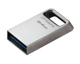 Kingston Technology DataTraveler Micro Pen Drive Chiavetta USB 64 GB 3.2 Gen 1 Argento
