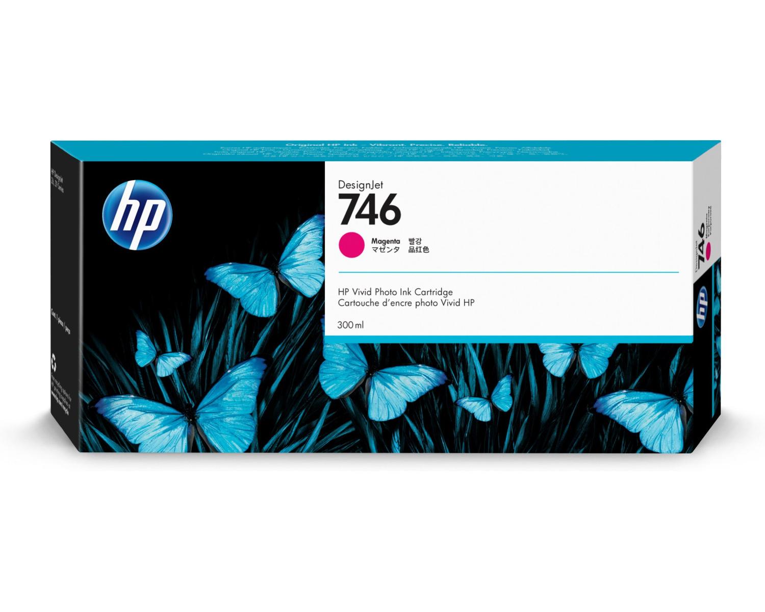 HP 746 300 ml Magenta DesignJet Ink Cartridge Cartuccia d'Inchiostro 1 pz Originale
