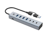 Conceptronic HUBBIES20G hub di interfaccia USB 3.2 Gen 1 (3.1 Gen 1) Type-C 5000 Mbit/s Grigio