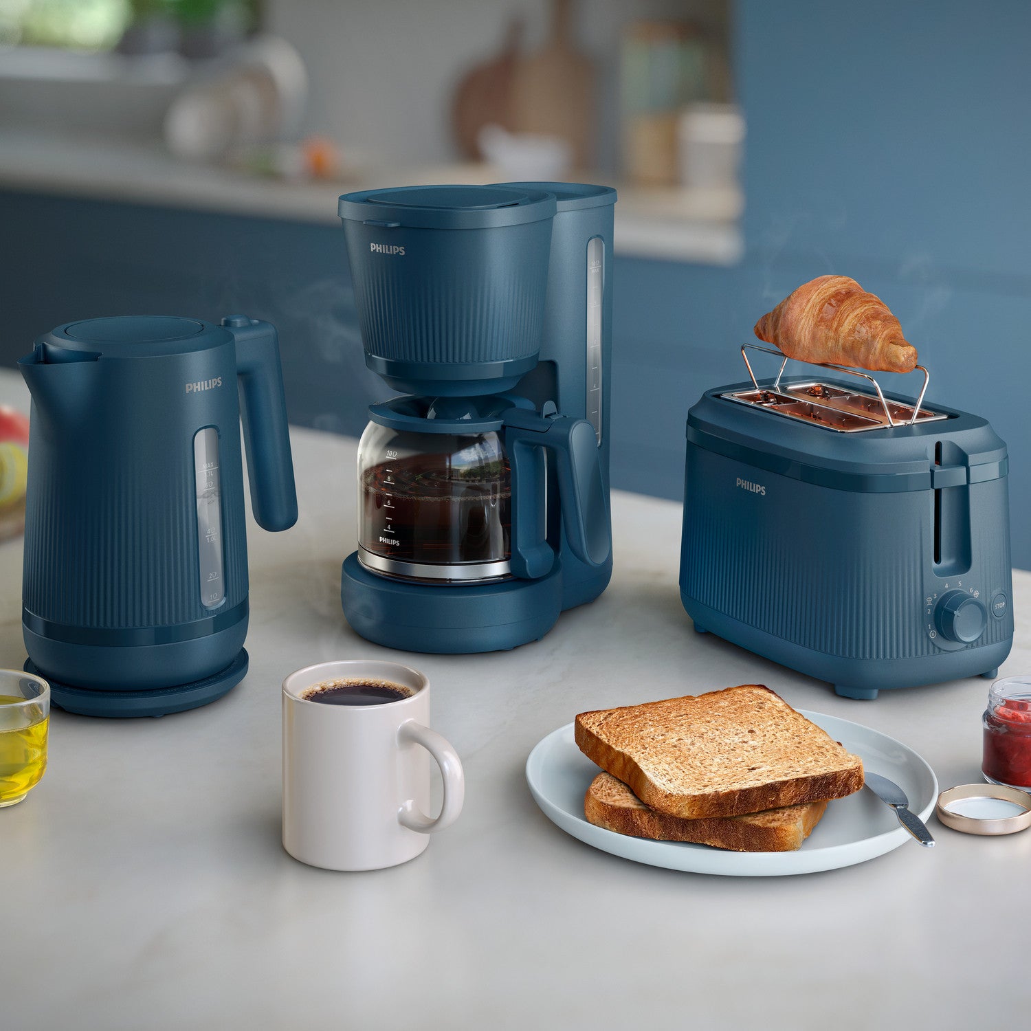Philips Serie 3000 Bollitore 2200W Blu